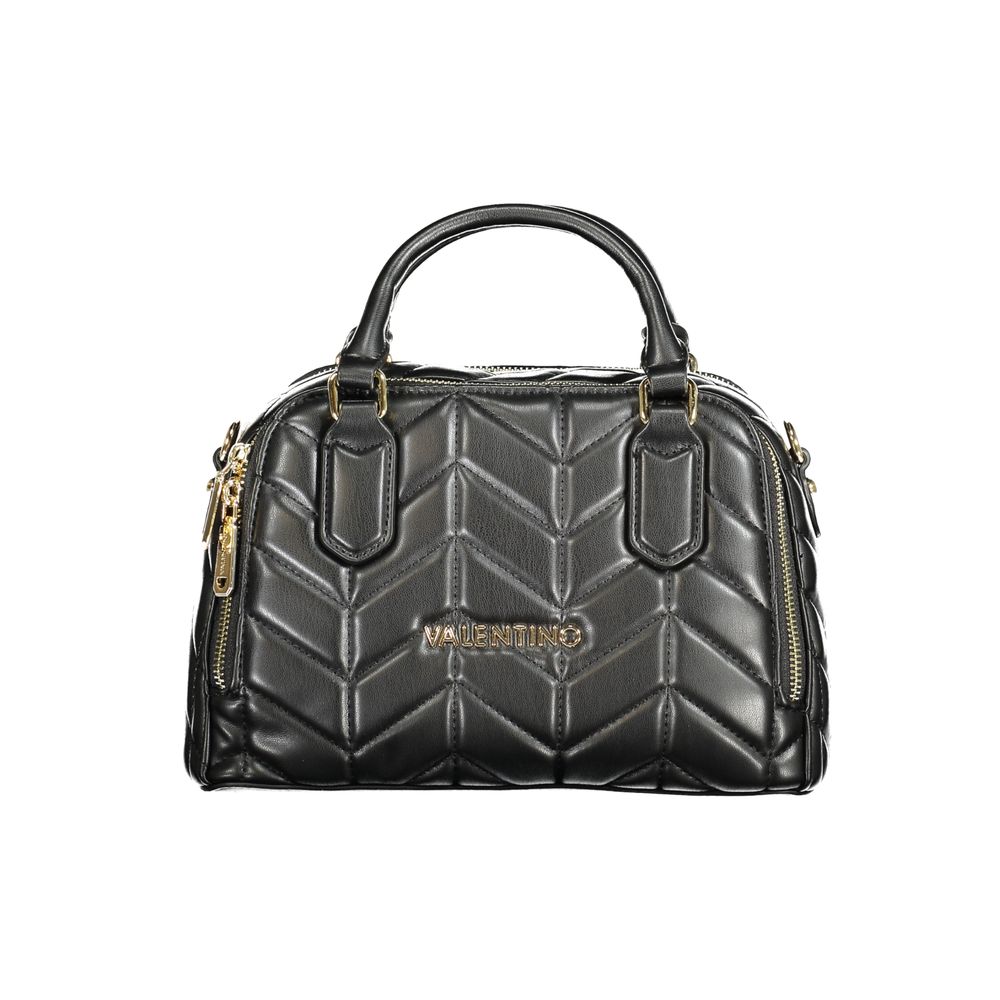 Black Polyethylene Women Handbag
