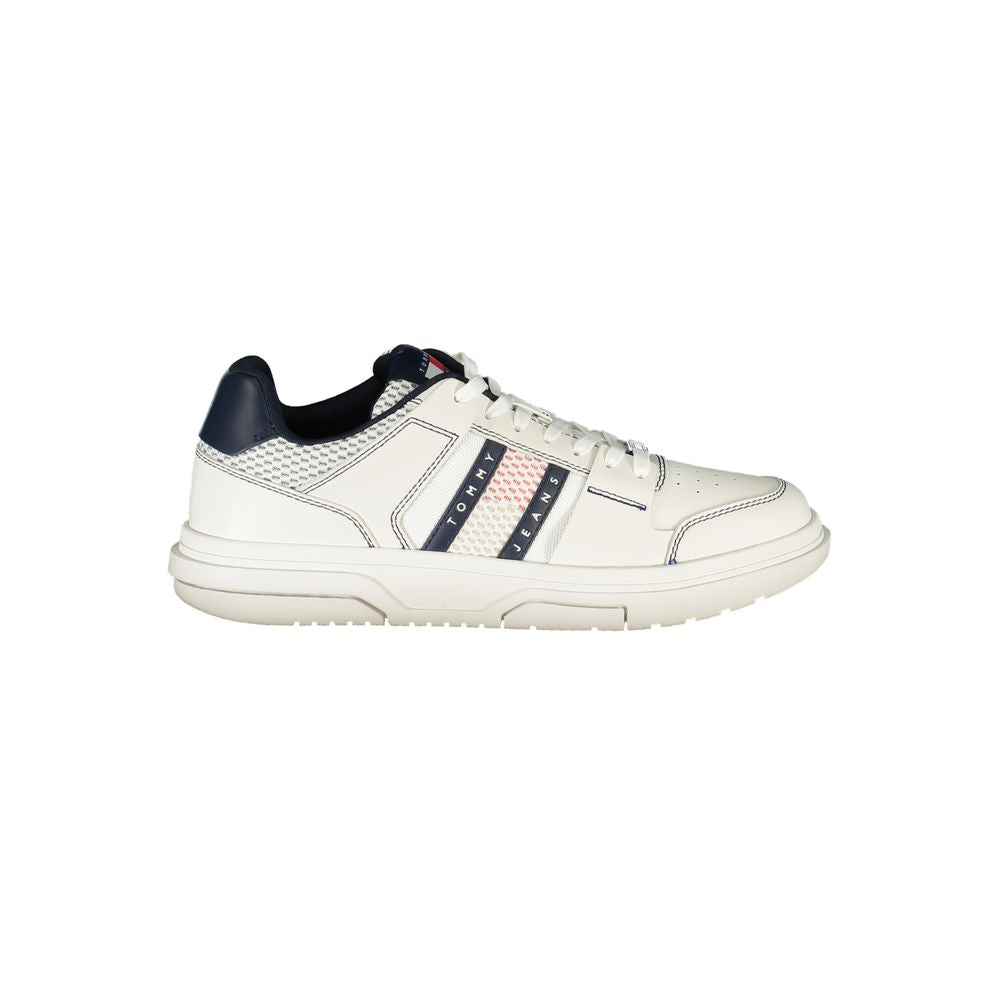Blue Polyurethane Men Sneaker