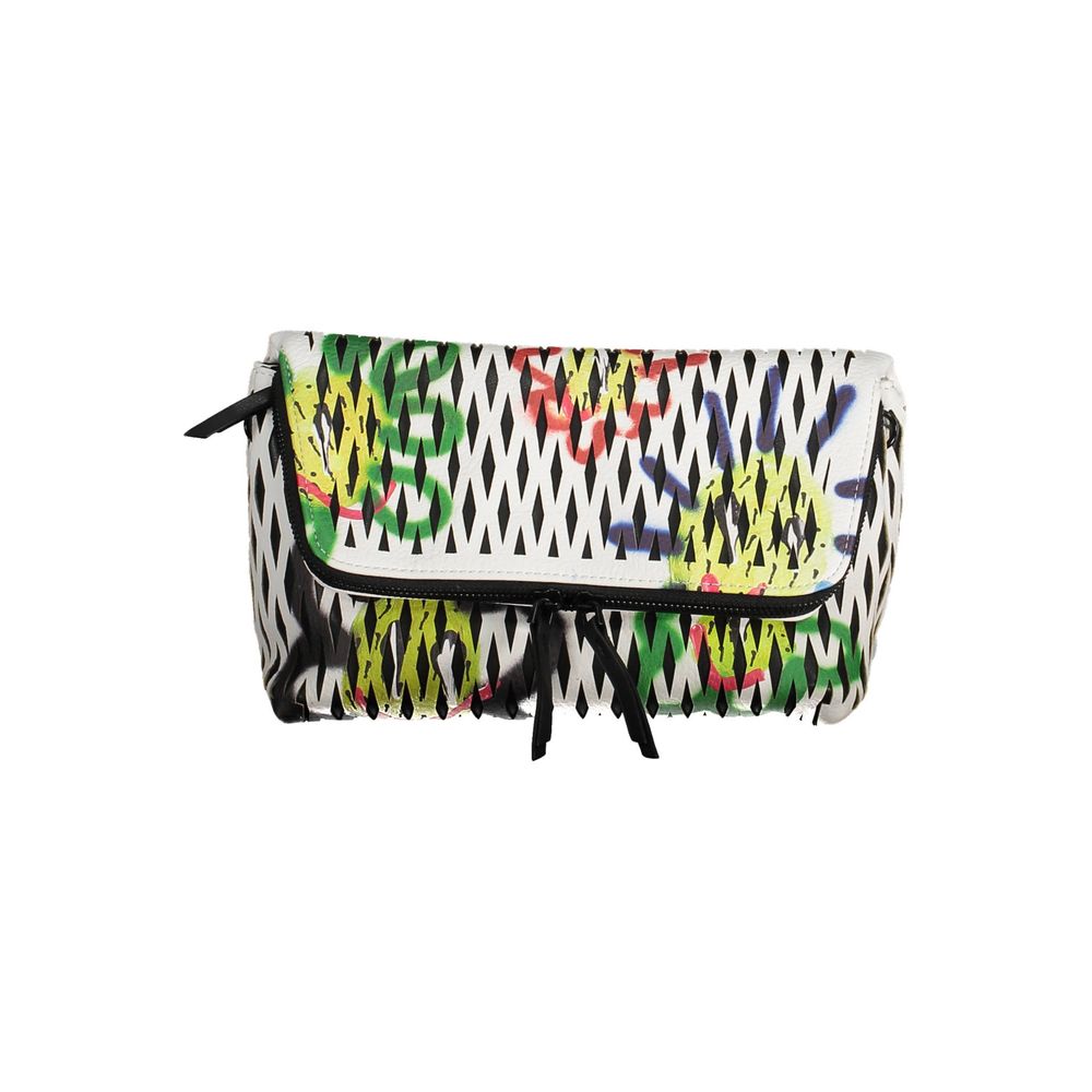 White Polyurethane Women Handbag