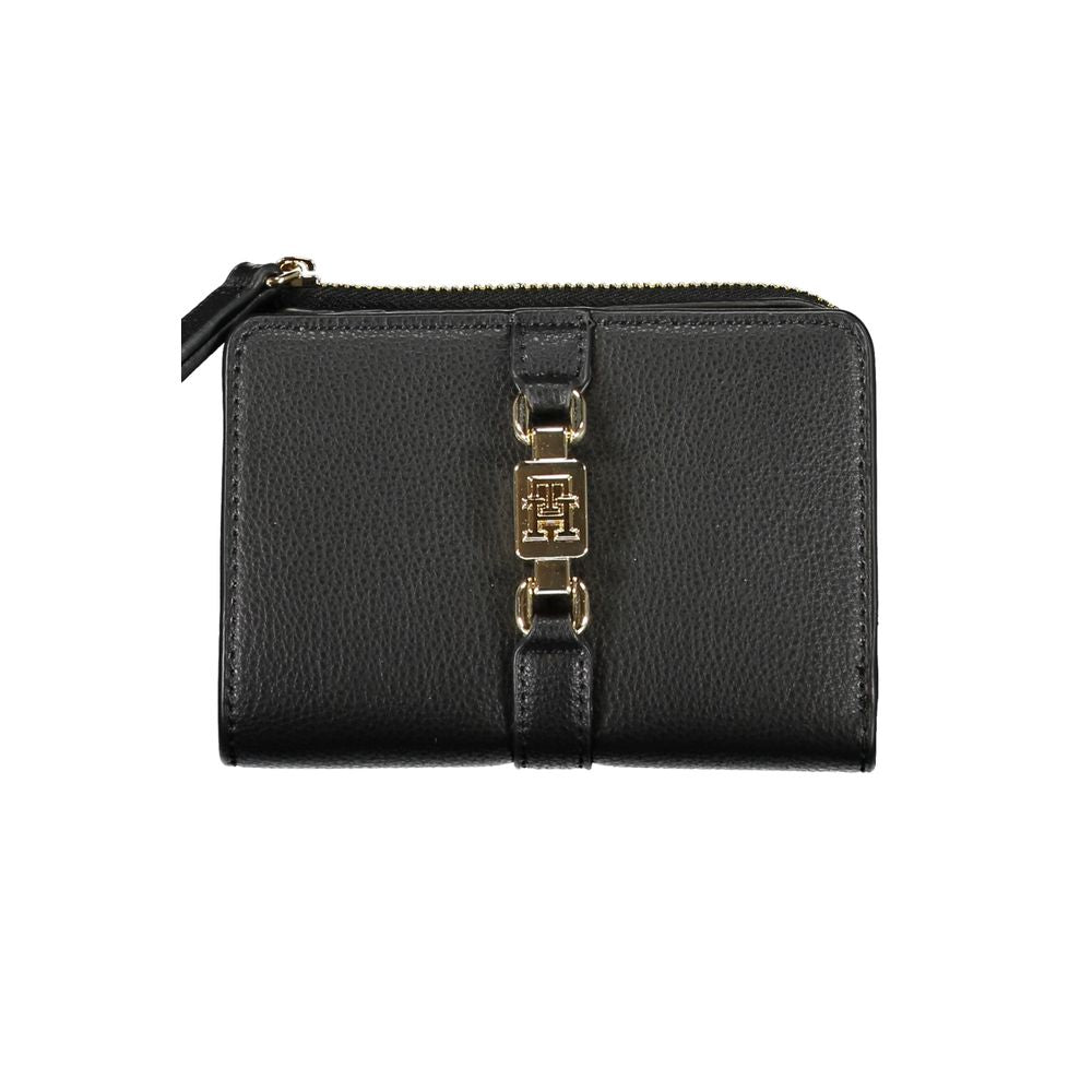 Black Polyester Women Wallet