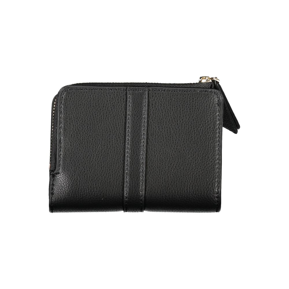Black Polyester Women Wallet