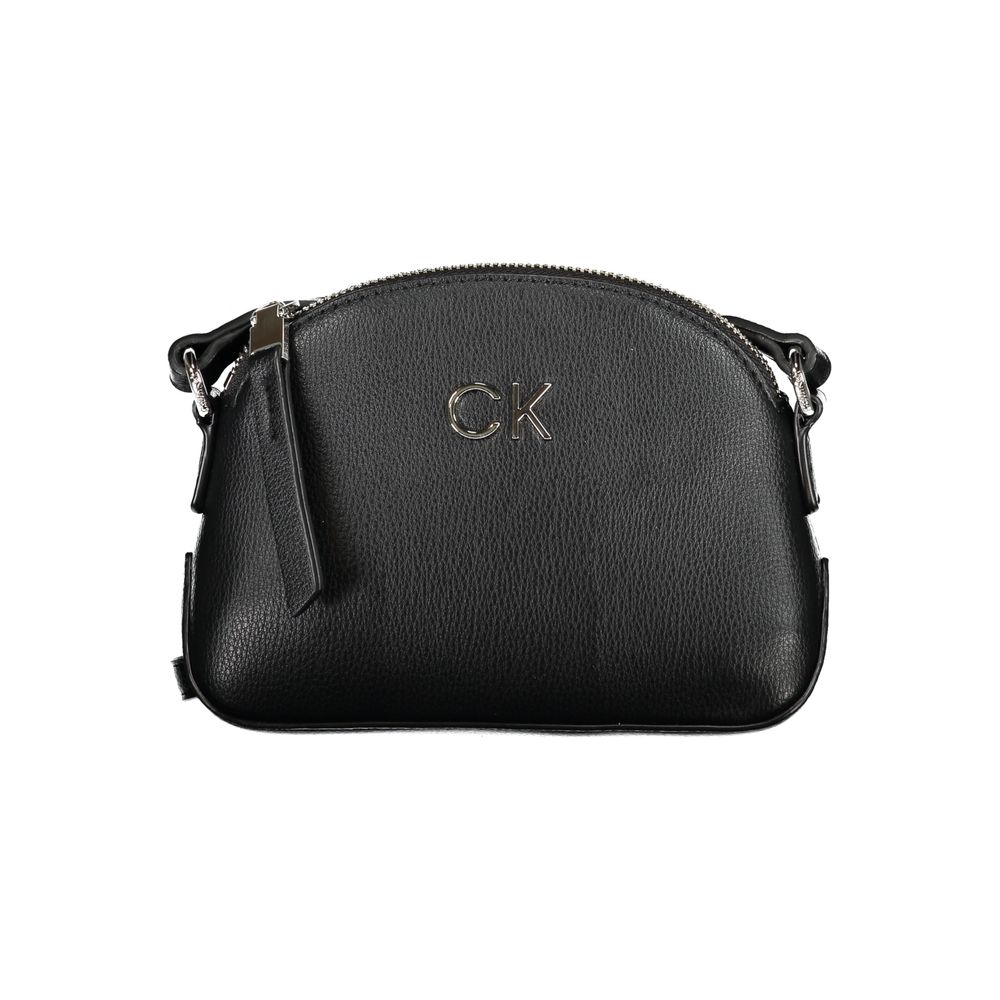 Black Polyethylene Women Handbag