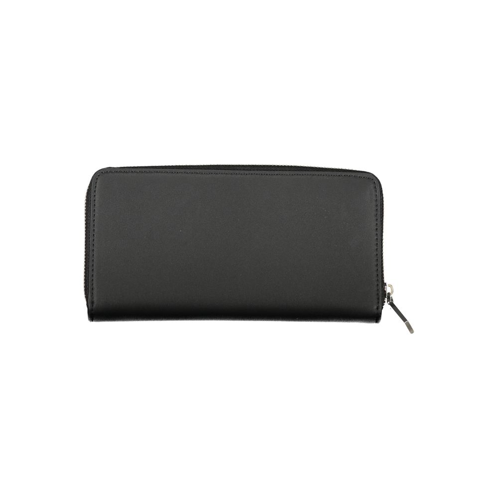 Black Polyester Women Wallet