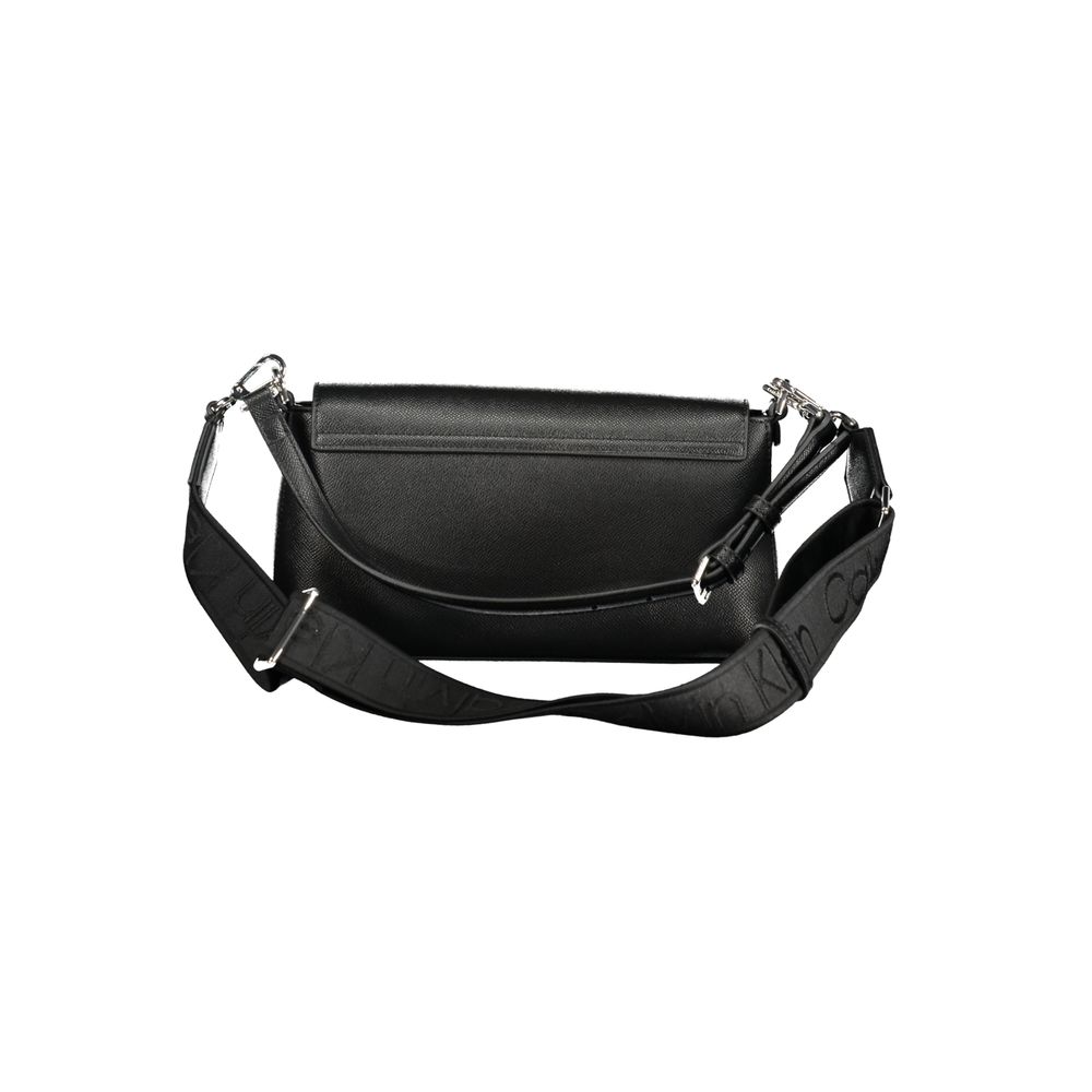 Black Polyethylene Women Handbag