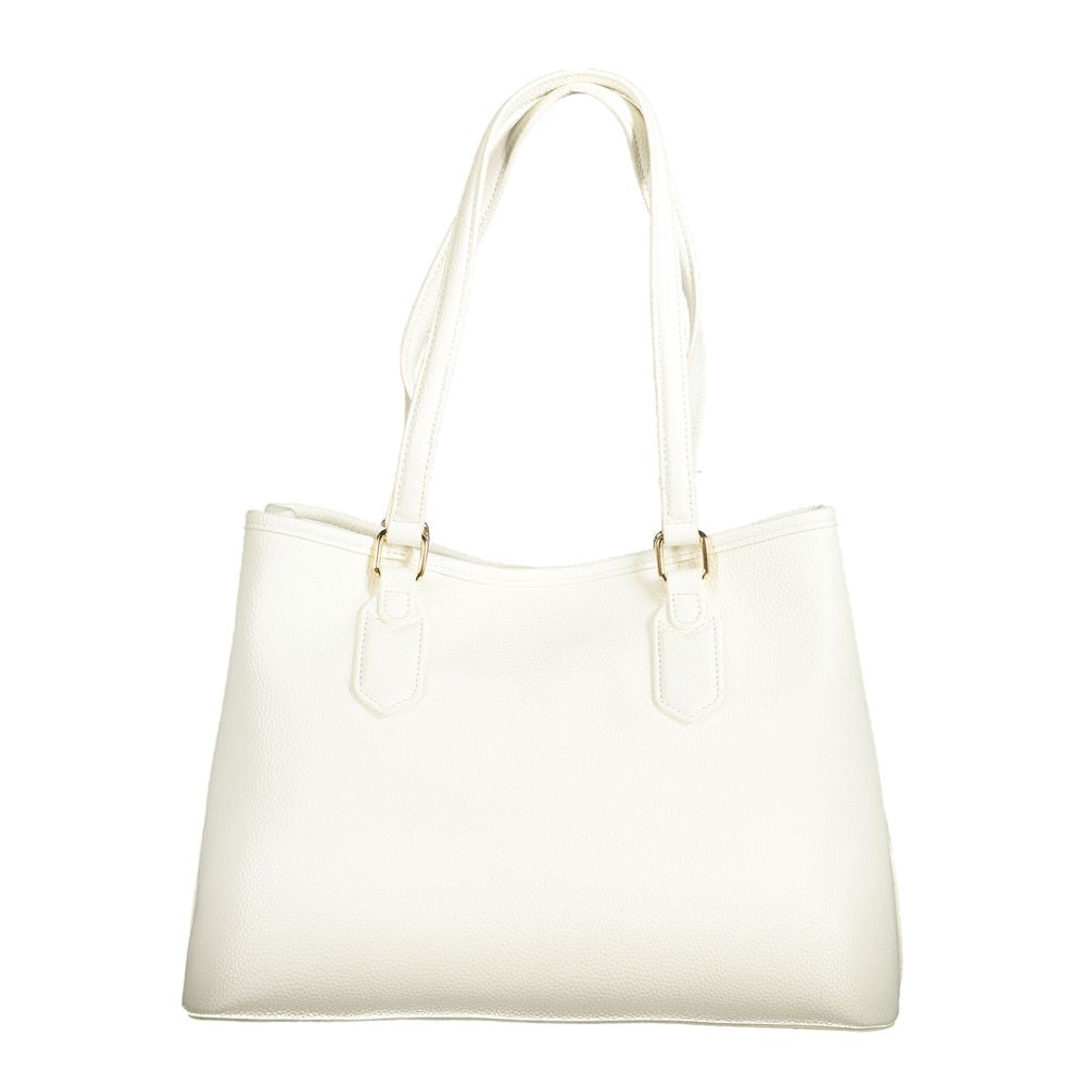 White Polyethylene Women Handbag