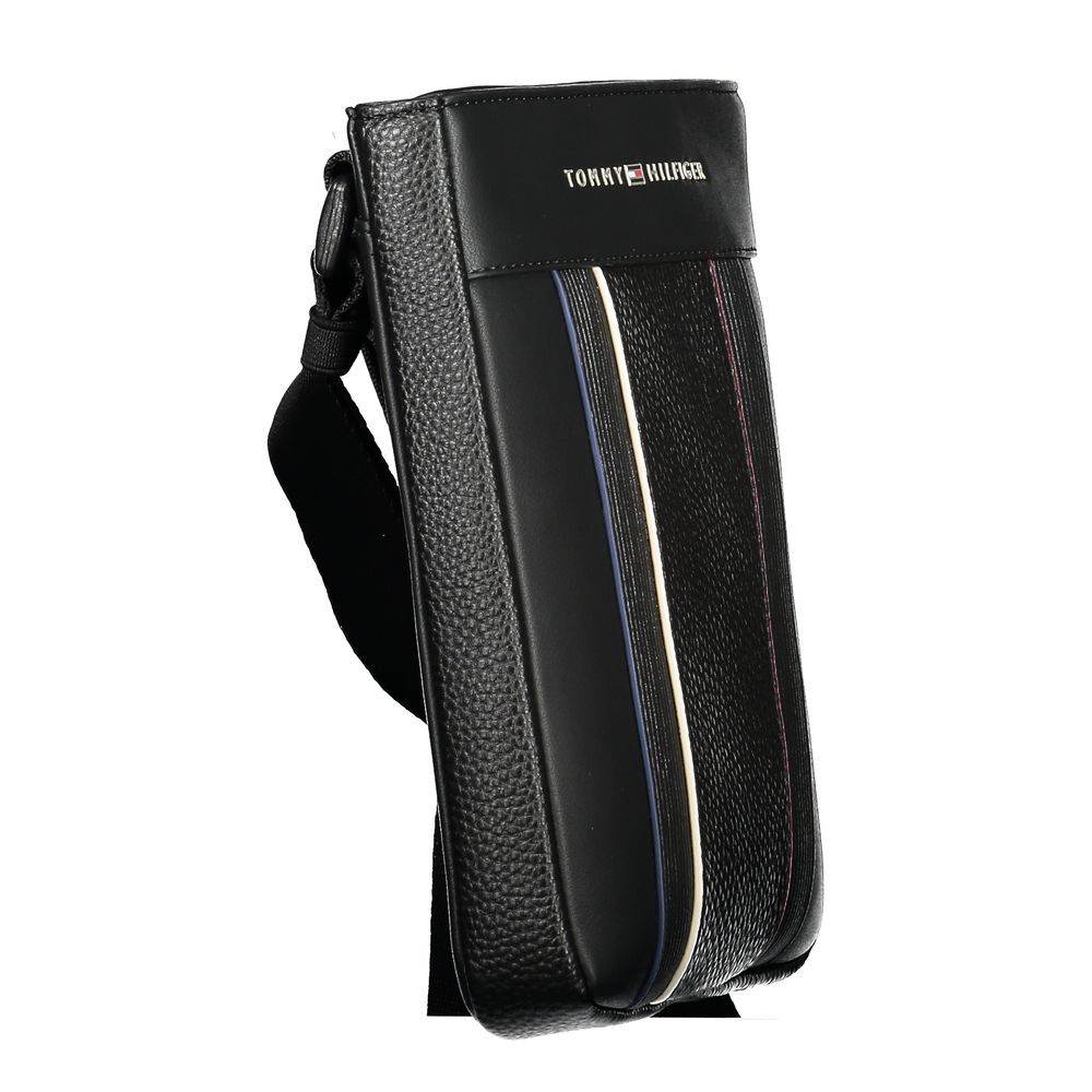 Black Polyethylene Men Shoulder Bag