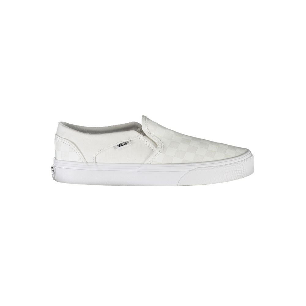 White Polyester Women Sneaker