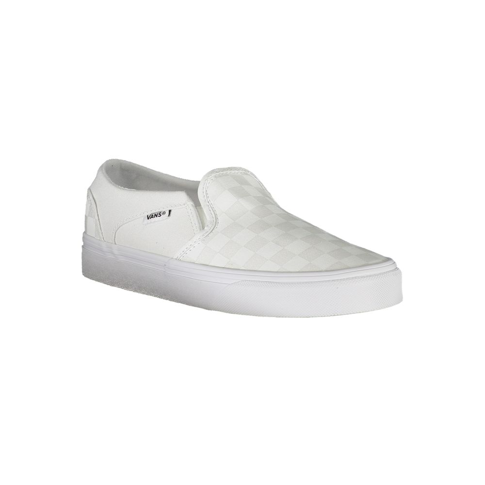 White Polyester Women Sneaker