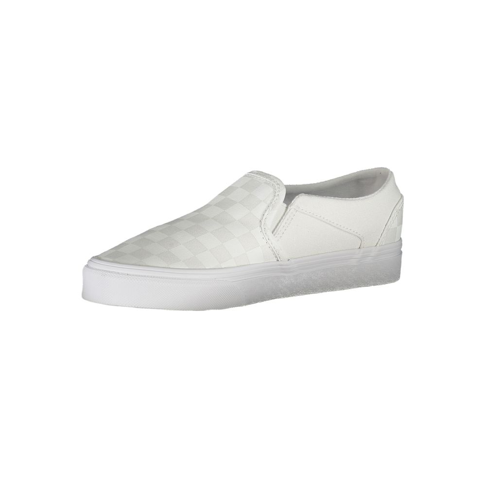White Polyester Women Sneaker