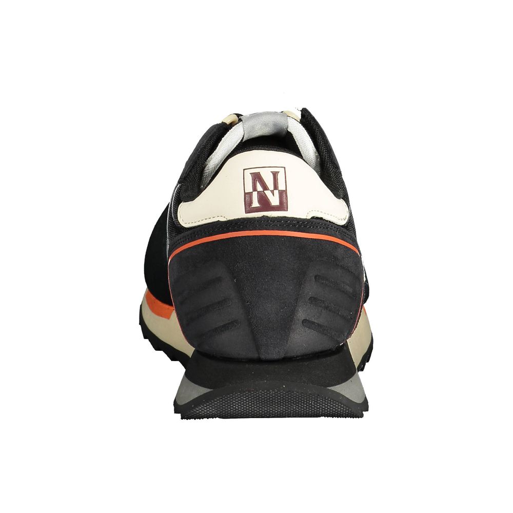 Black Polyurethane Men Sneaker