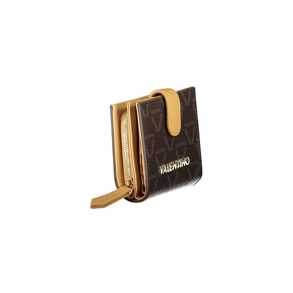 Brown Polyethylene Women Wallet