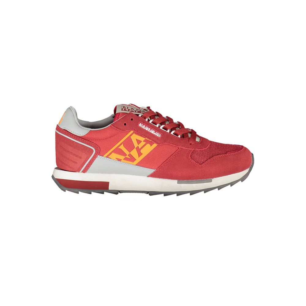 Red Polyurethane Men Sneaker