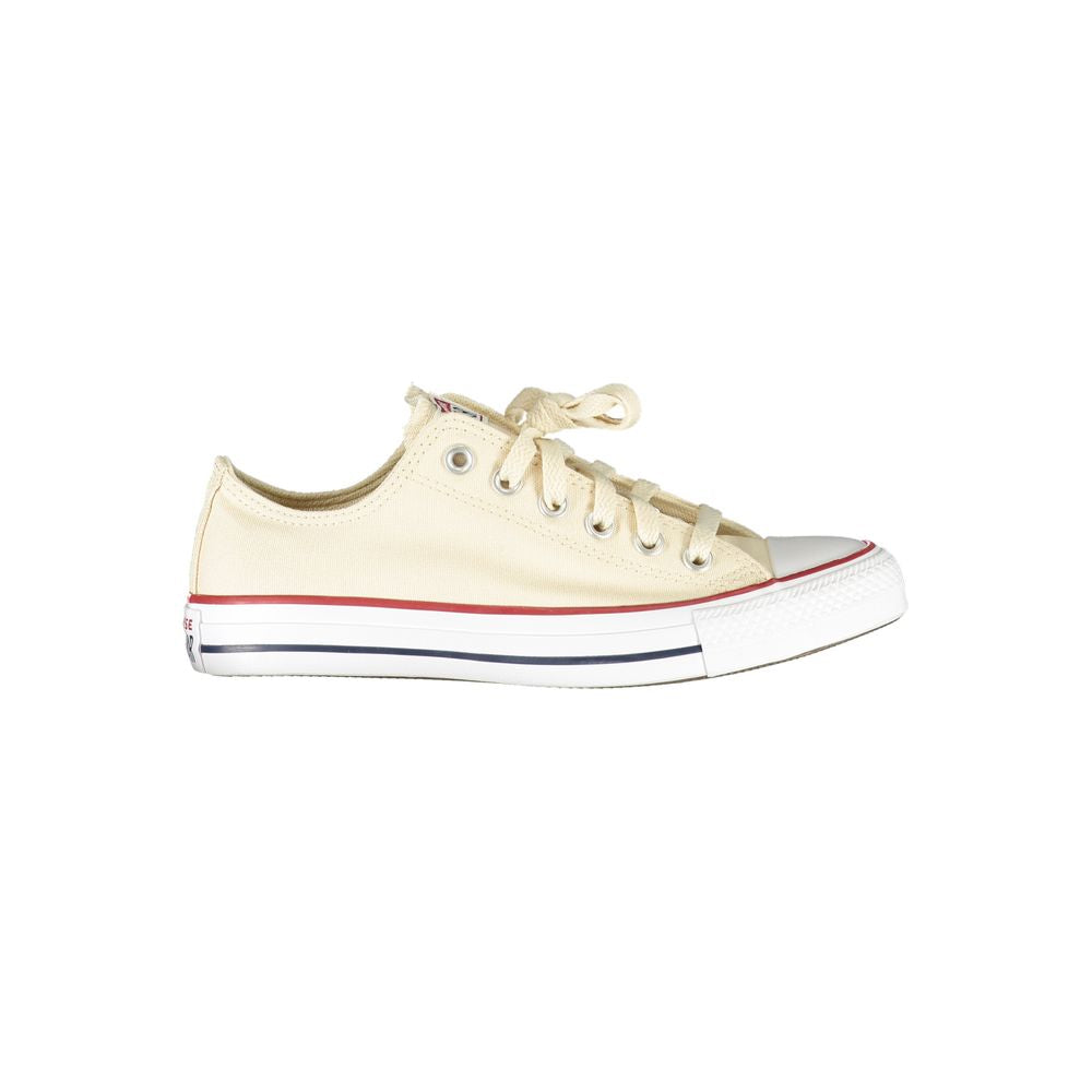 Beige Cotton Women Sneaker