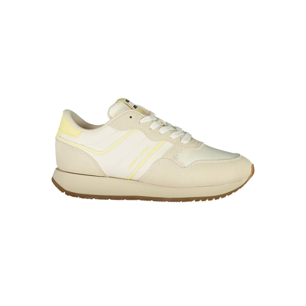 Béžová dámská obuv typu sneaker z polyuretanu