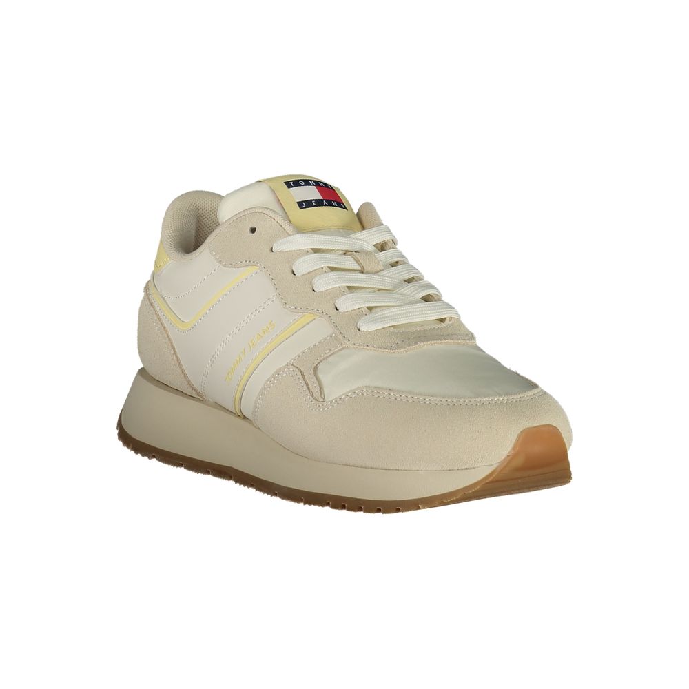 Béžová dámská obuv typu sneaker z polyuretanu