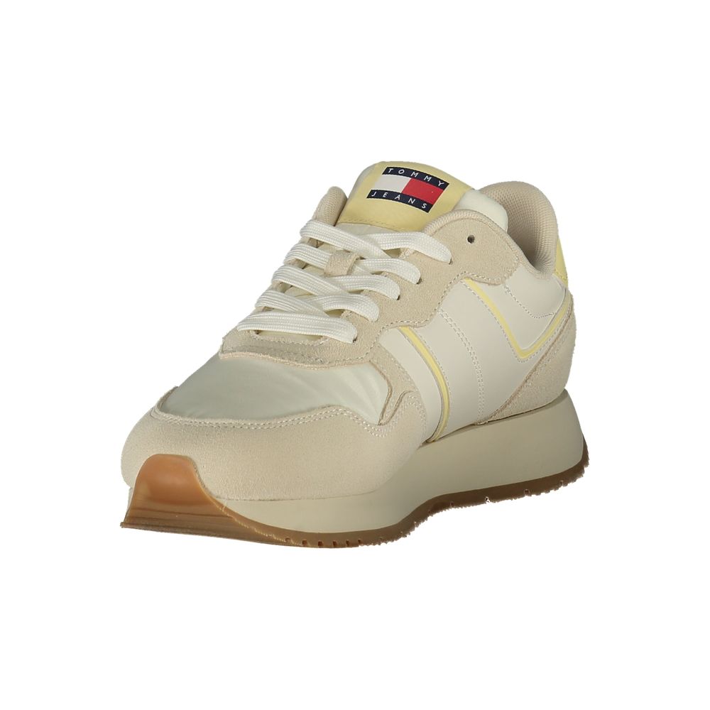 Béžová dámská obuv typu sneaker z polyuretanu