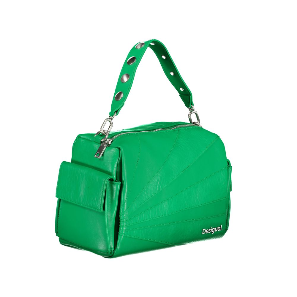 Verde Polyurethane Women's Handbag