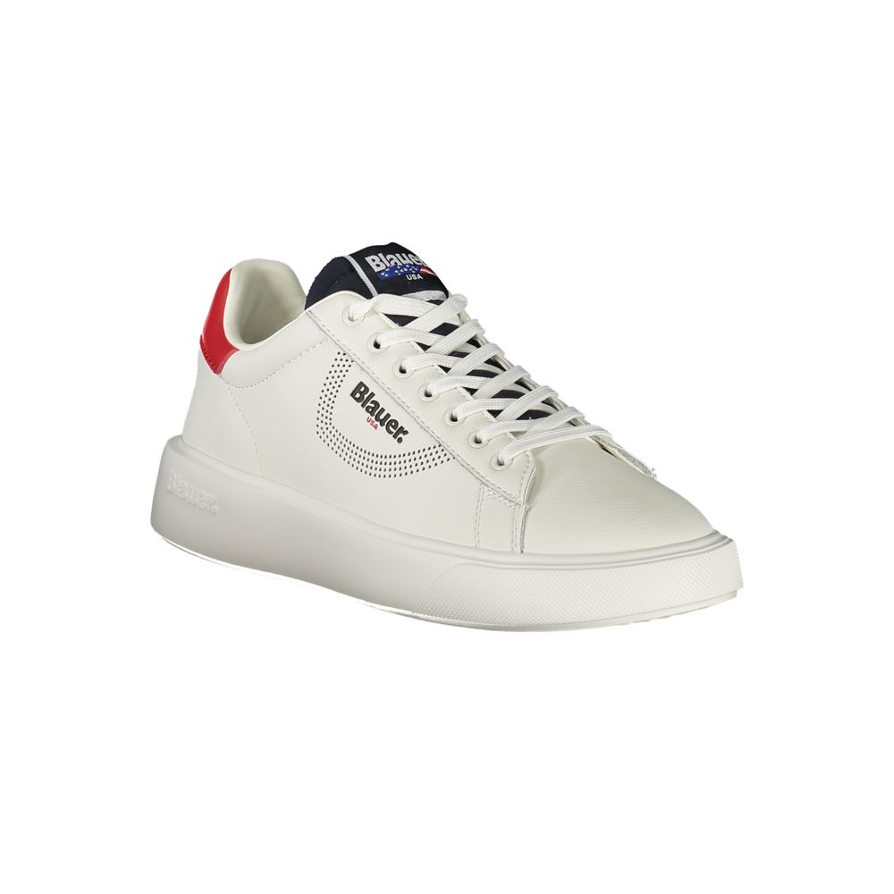 Bianco Polyurethane Men Sneaker