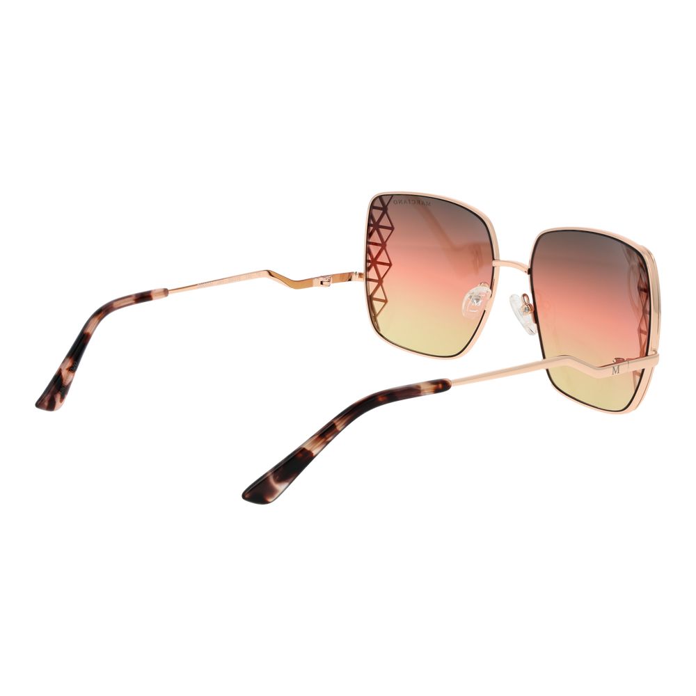 Rose Gold Metal Sunglasses