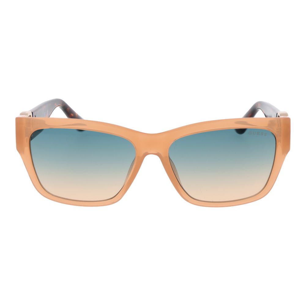 Beige Stainless Steel Sunglasses