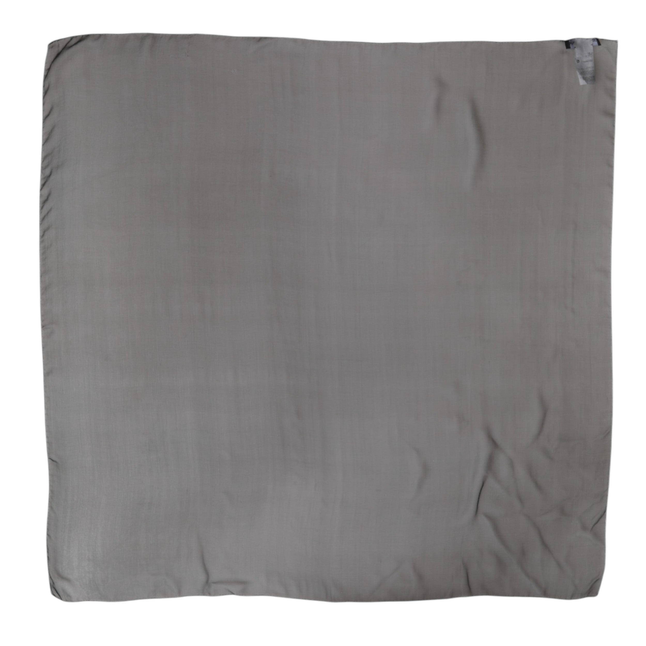Dámský šedočerný hedvábný čtvercový šátek Foulard
