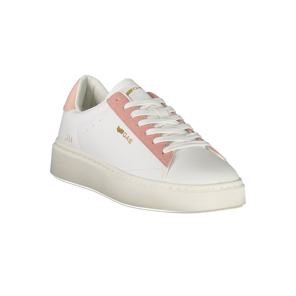 White Polyester Women Sneaker