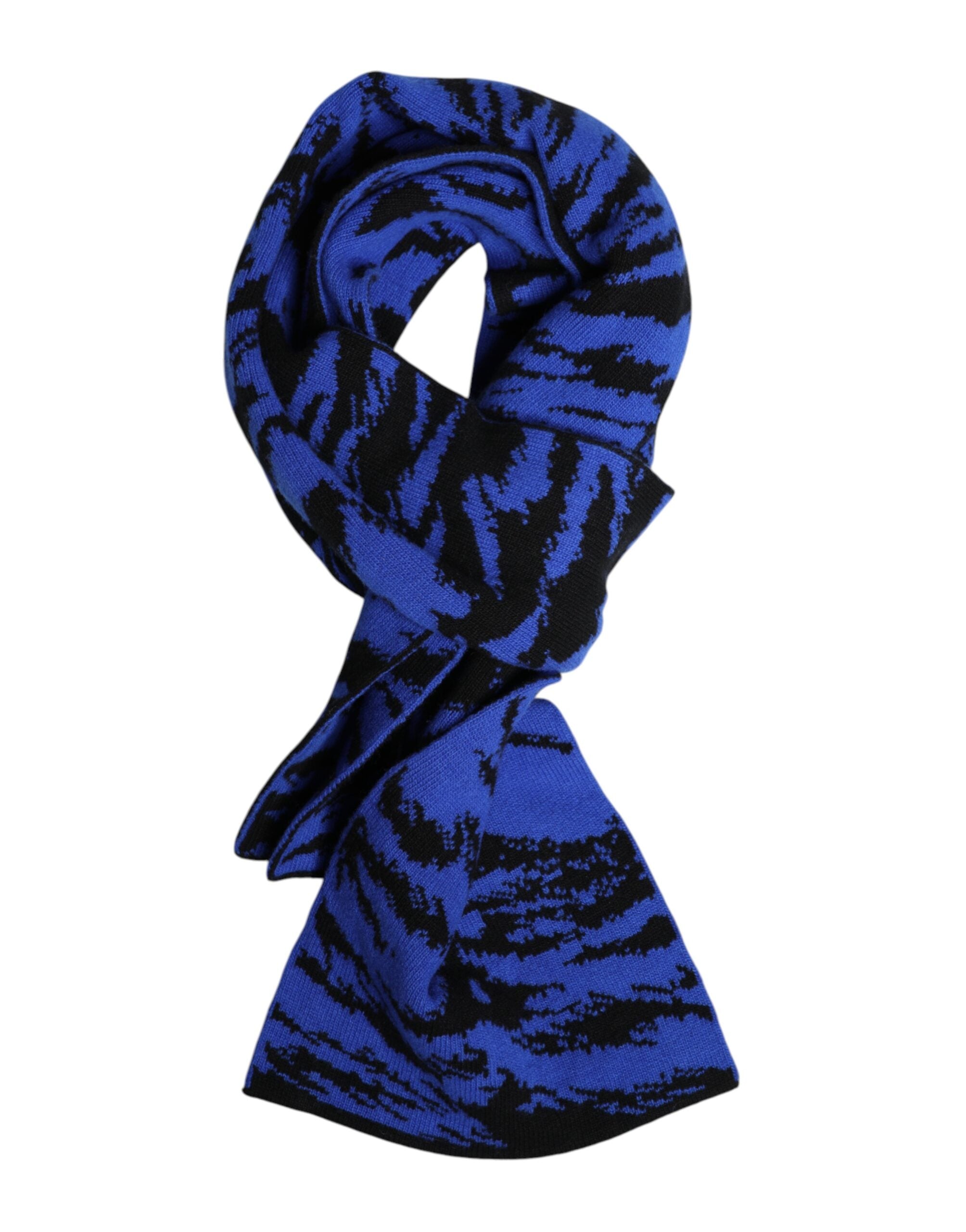 Blue Black Logo Neck Warmer Wrap Shawl Scarf