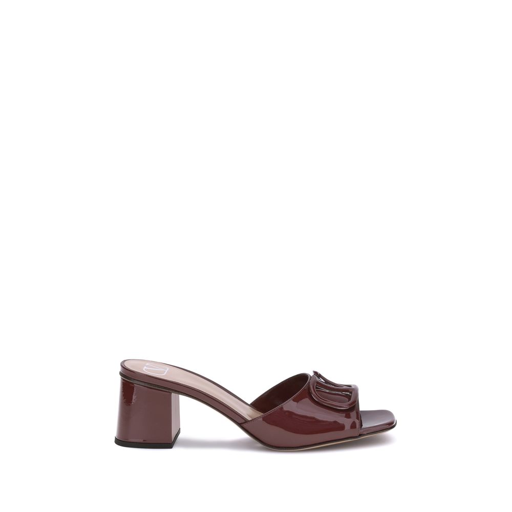 Bordeaux Calf Leather Bos Taurus Sandals