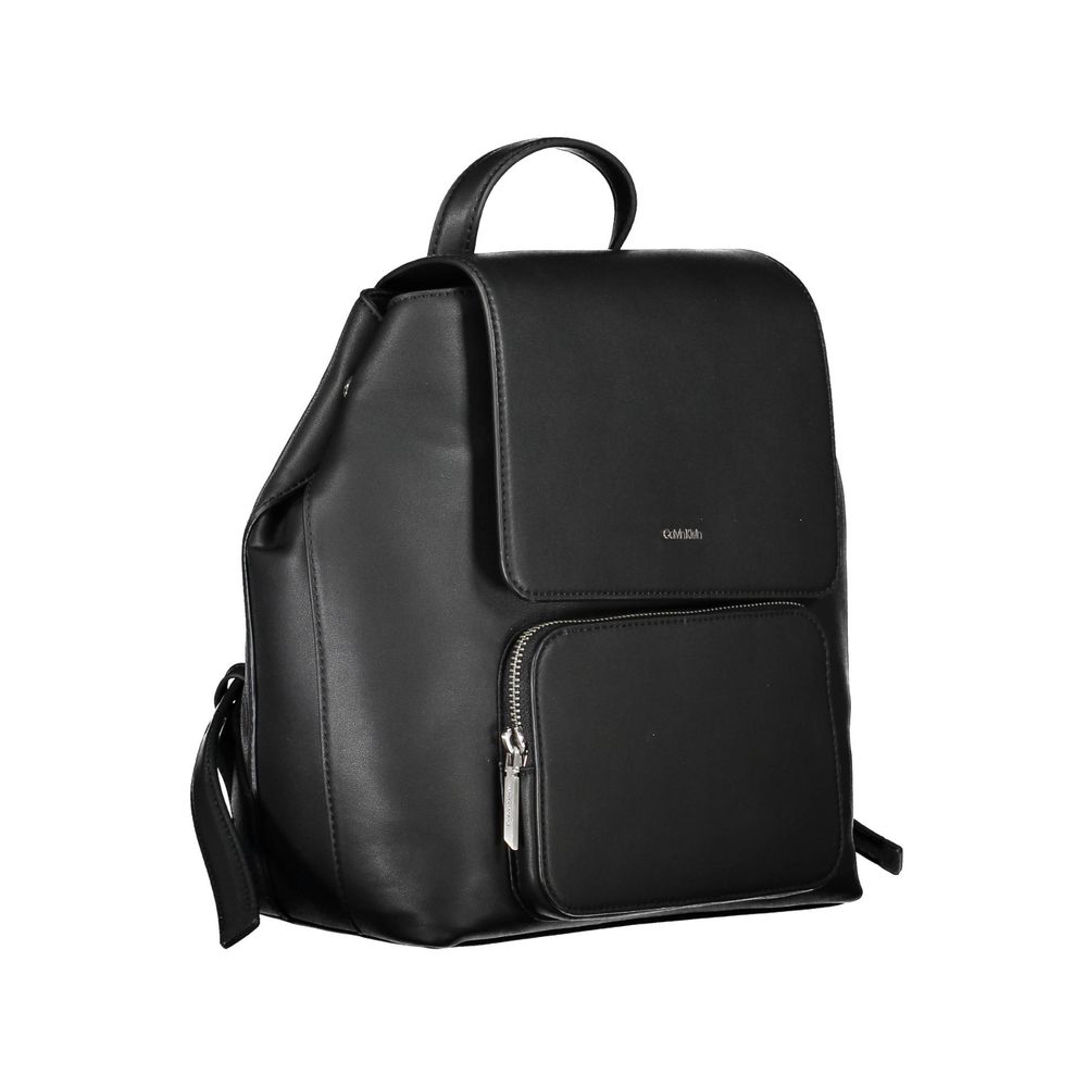 Black Polyester Backpack