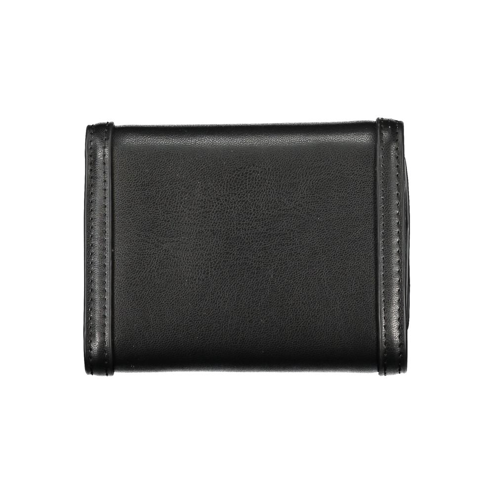 Black Polyurethane Women Wallet