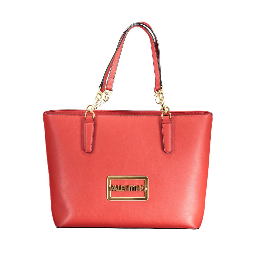 Rosso Polyurethane Women Handbag