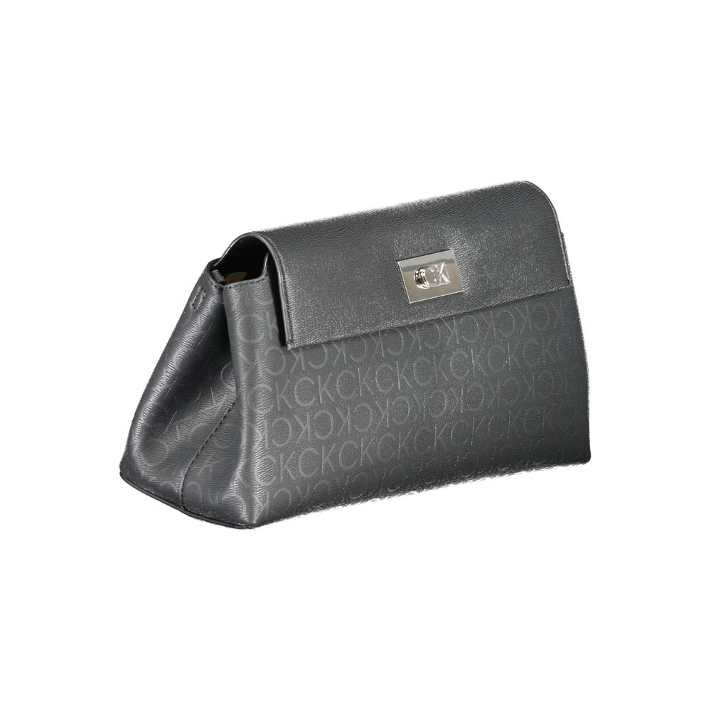 Black Polyester Women's Shoulder Bag