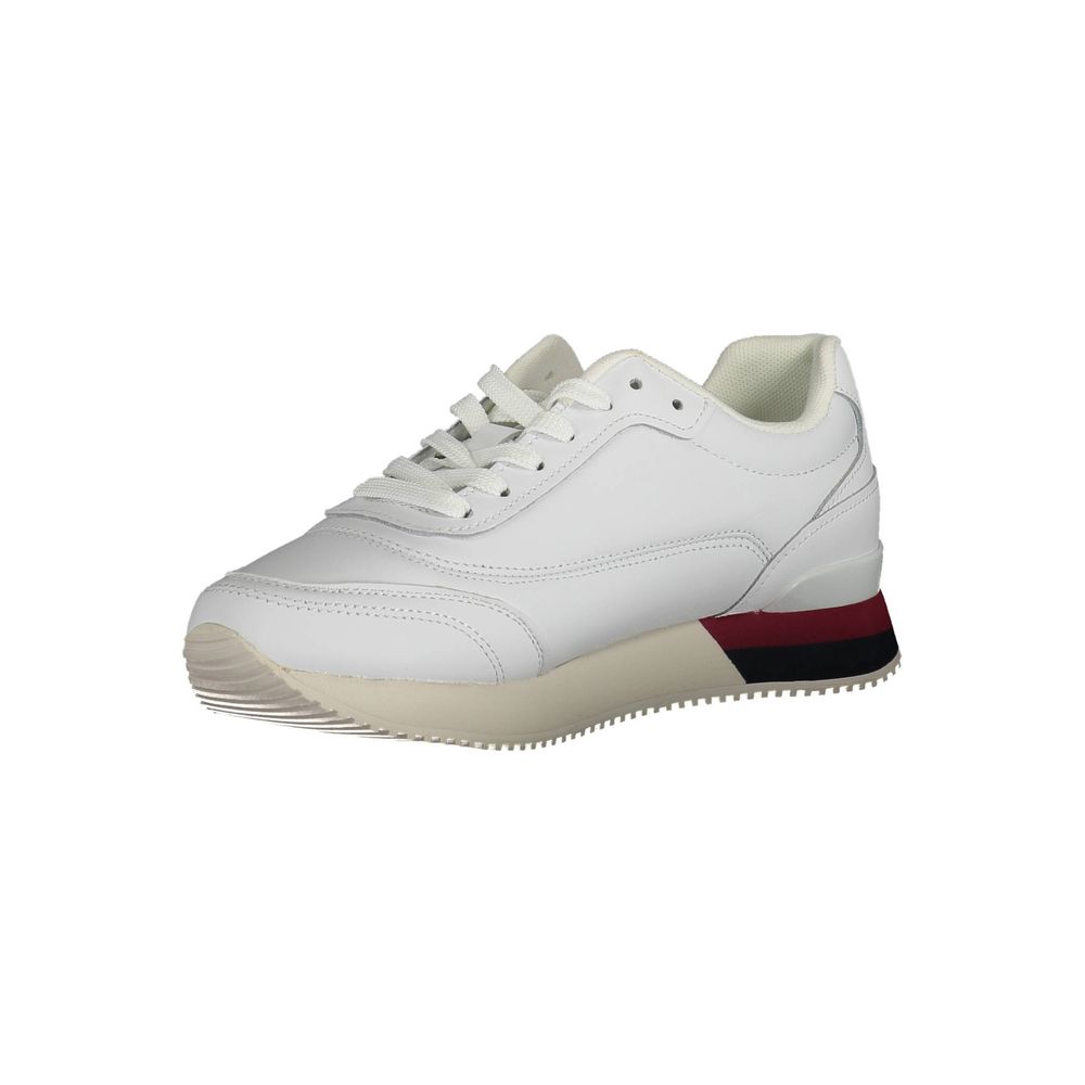 White Polyester Sneaker