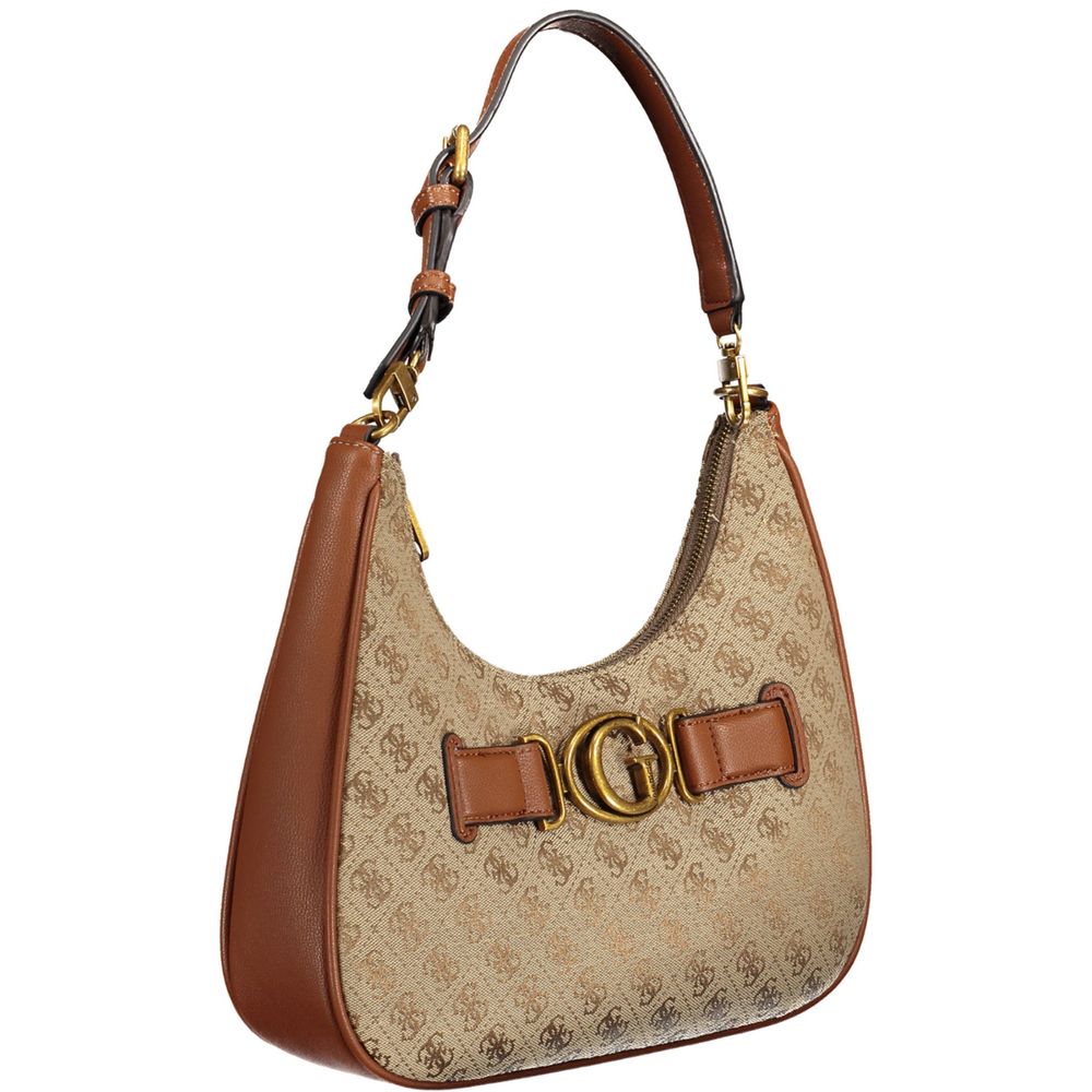 Hnědá polyethylenová kabelka