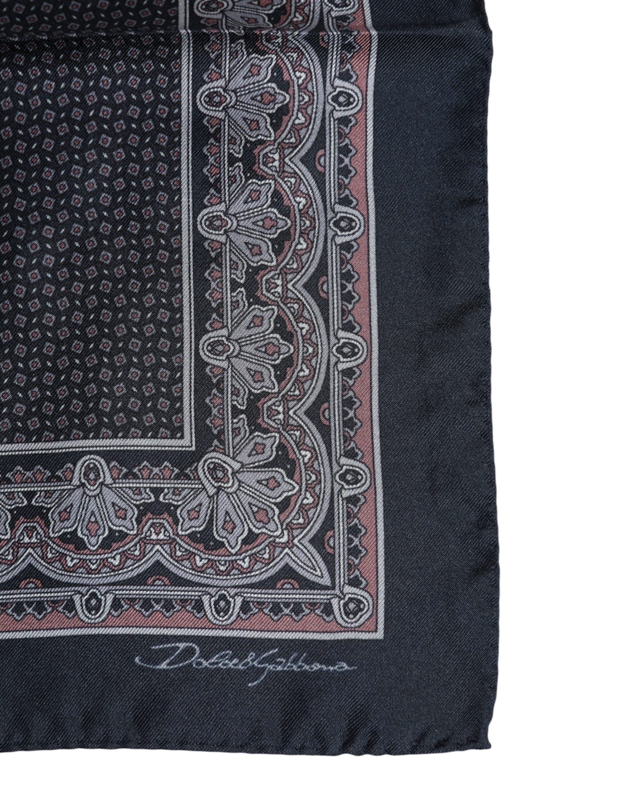 Vícebarevný fantasy hedvábný čtvercový šátek