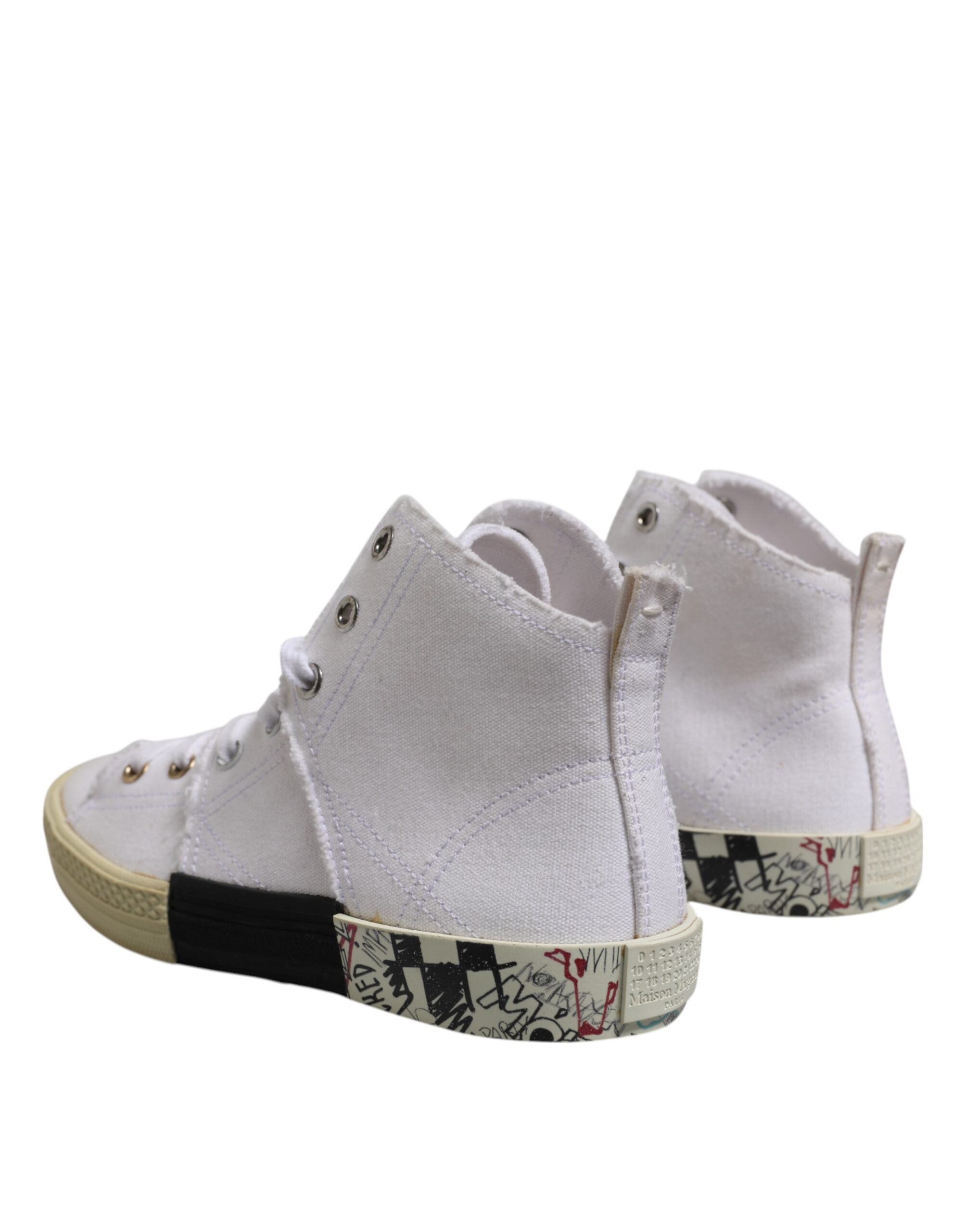 White Lace Up Mid Top Women Sneakers Shoes
