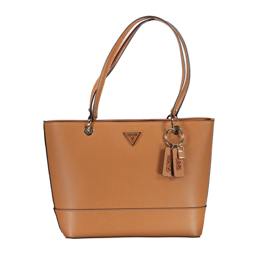 Hnědá polyethylenová kabelka