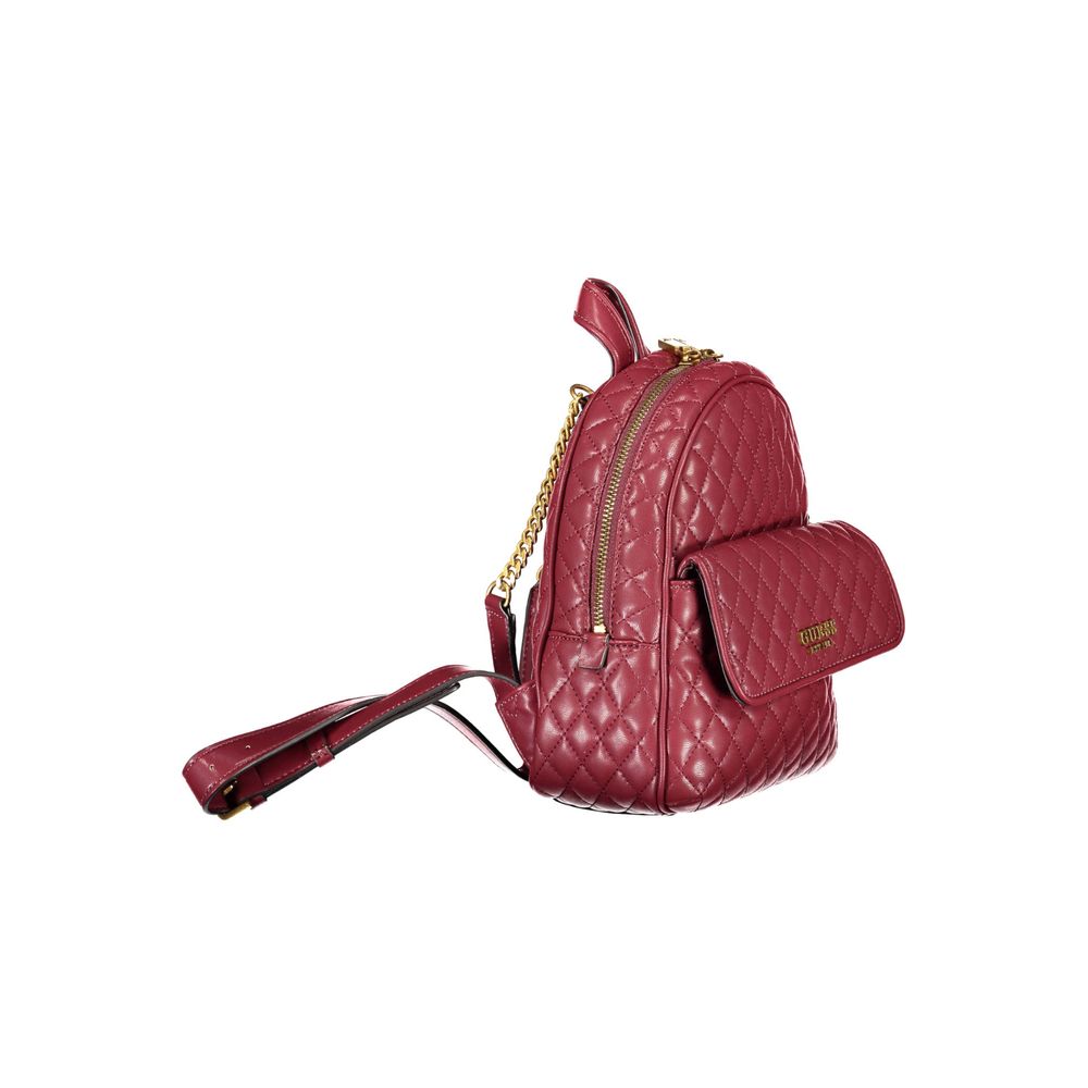 Purple Polyethylene Backpack