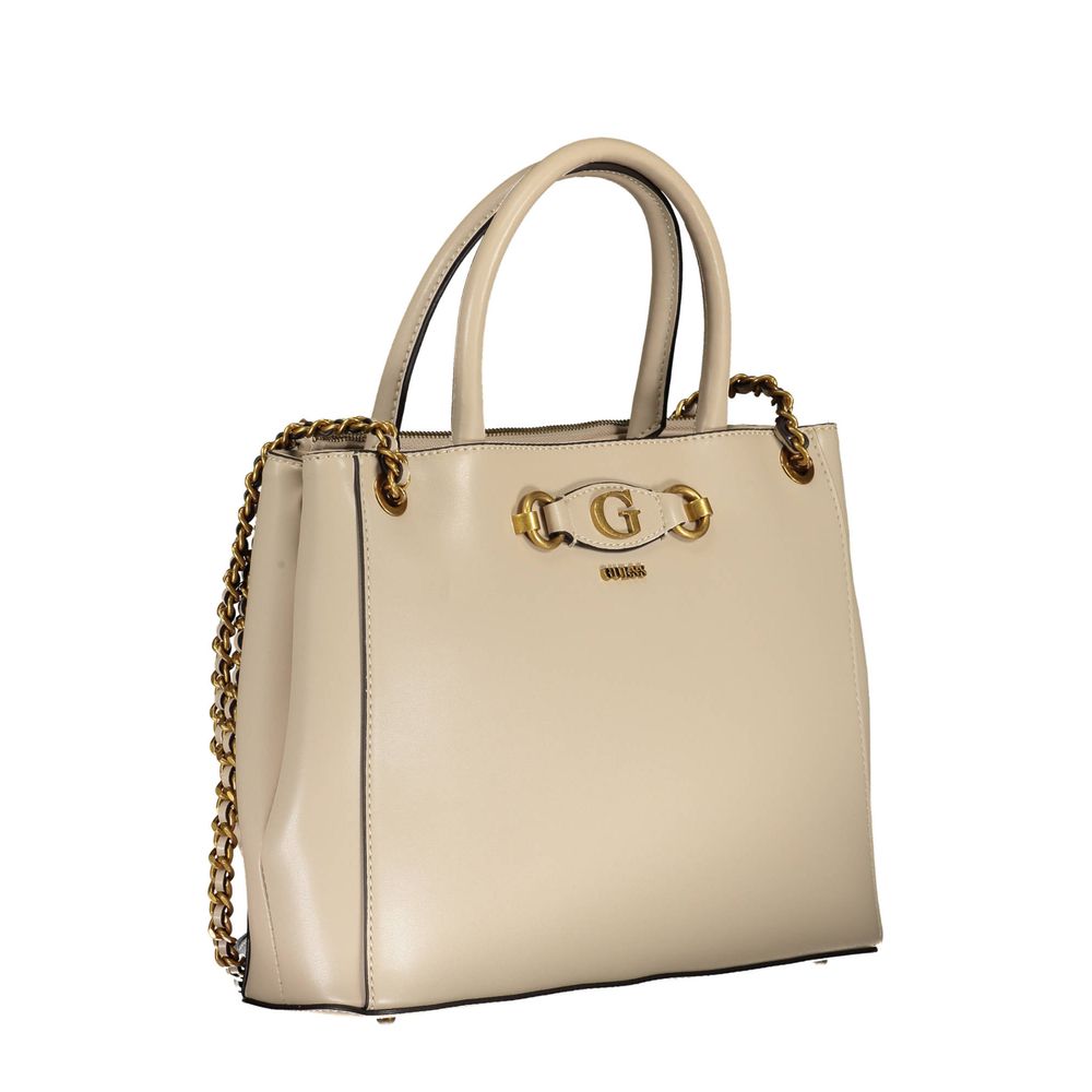 Beige Polyethylene Handbag