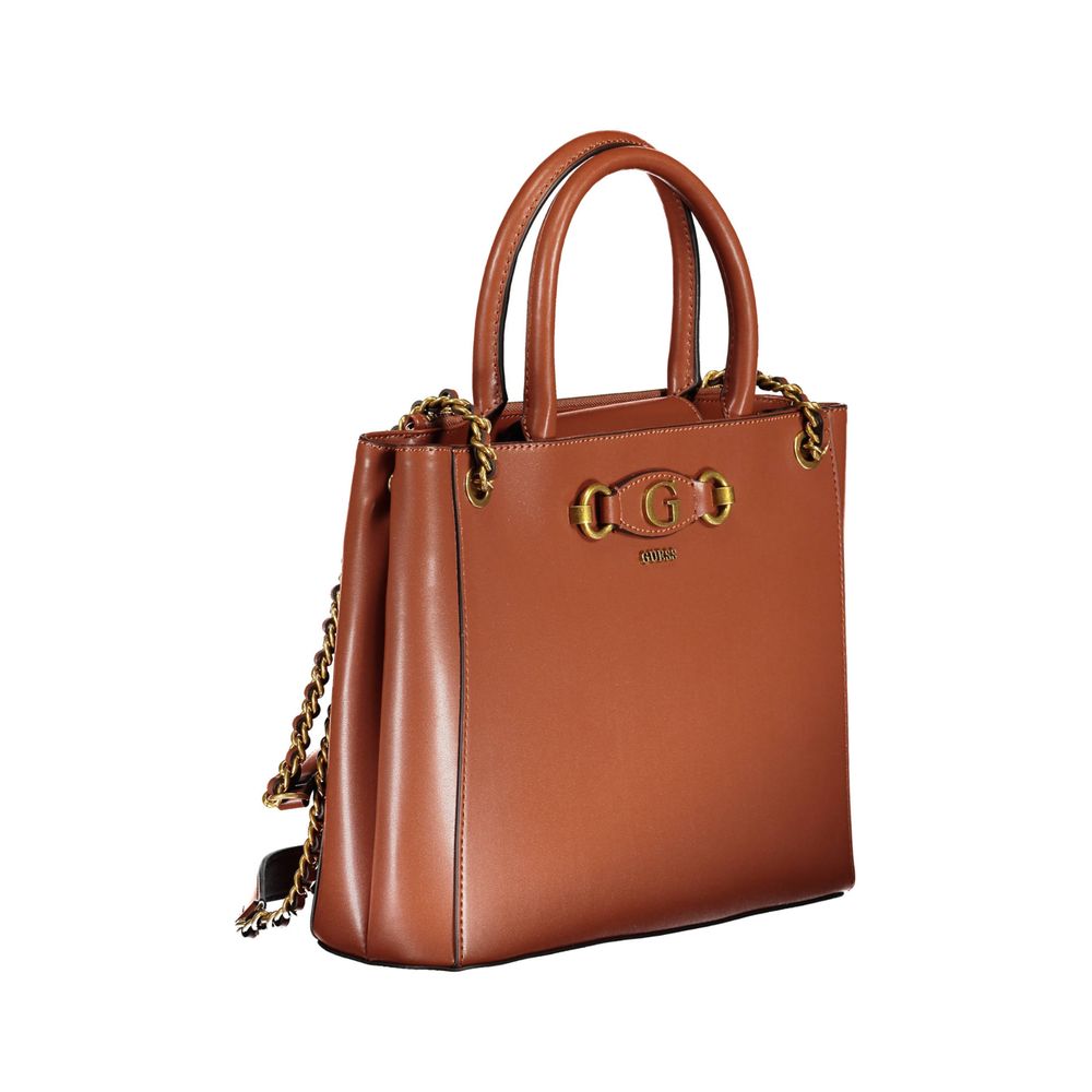 Hnědá polyethylenová kabelka