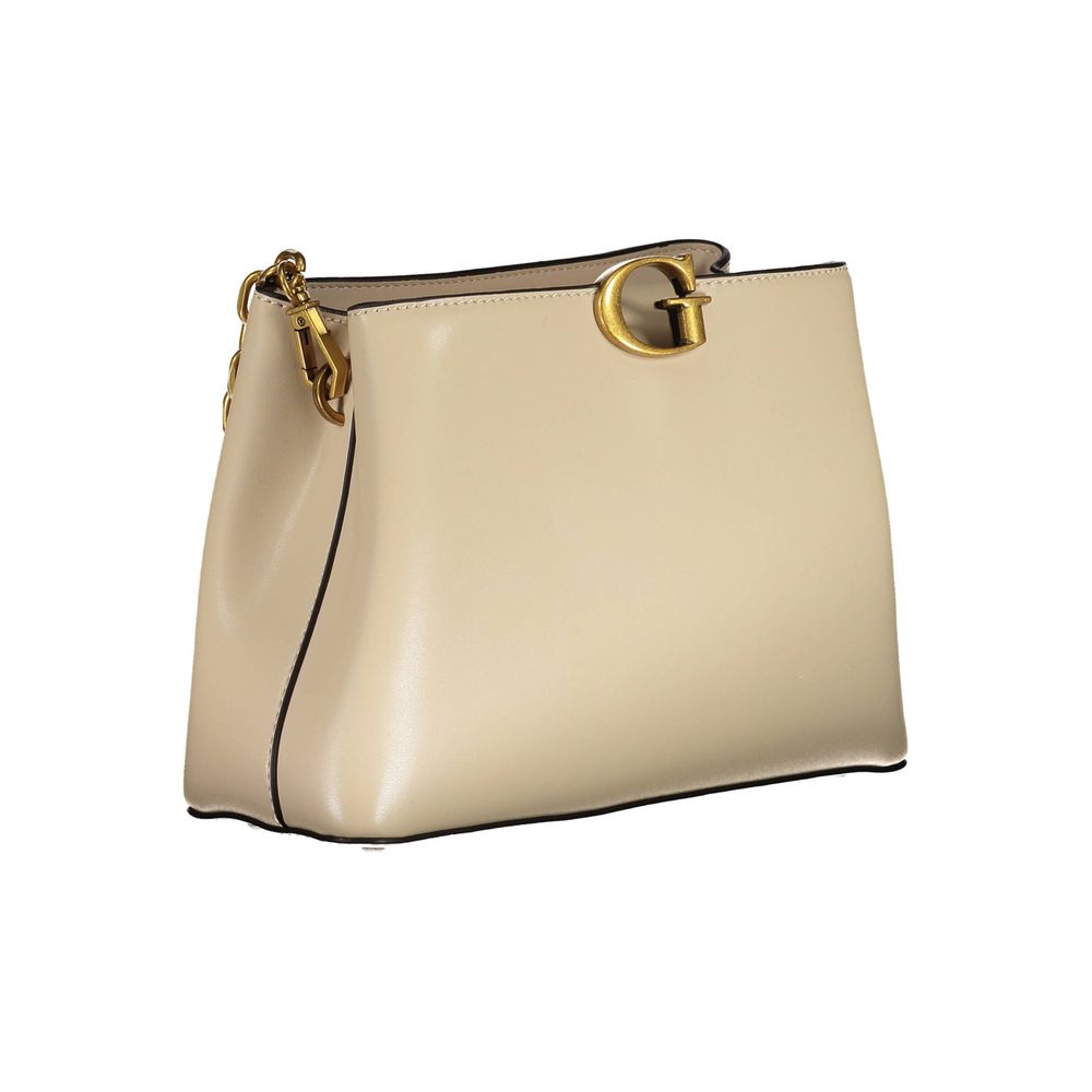 Beige Polyethylene Handbag
