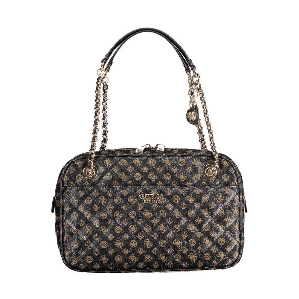 Hnědá polyethylenová kabelka