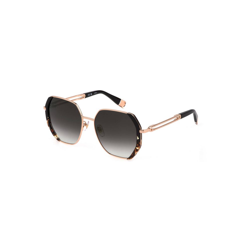 Gold Metal Women Sunglasses