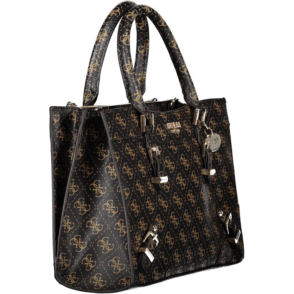 Hnědá polyethylenová kabelka