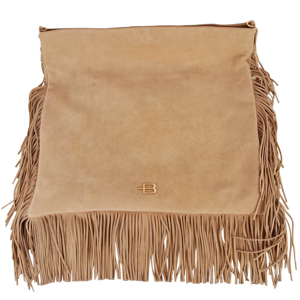 Béžová telecí kožená crossbody kabelka