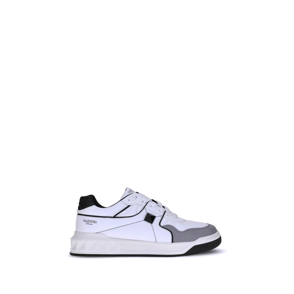 White Calf Leather Bos Taurus Low Top Sneakers