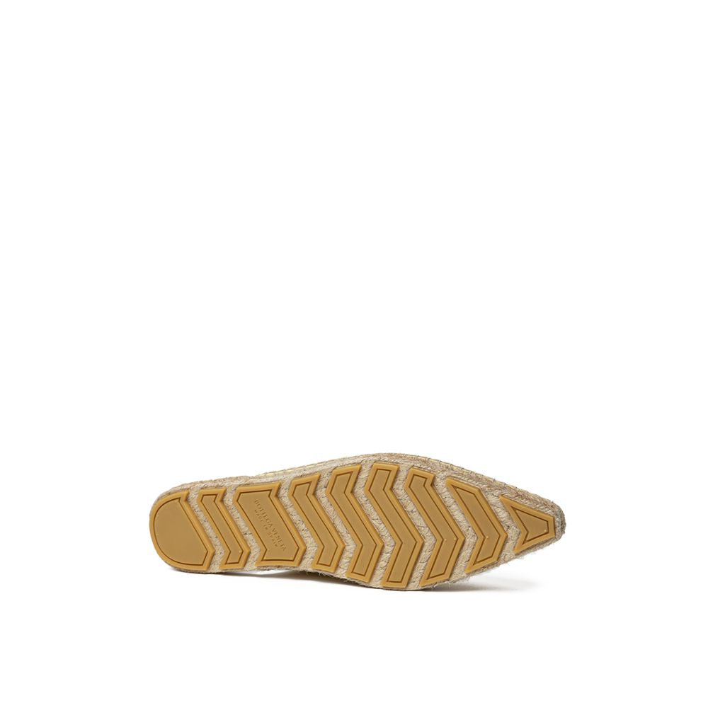 Žluté kožené espadrilky