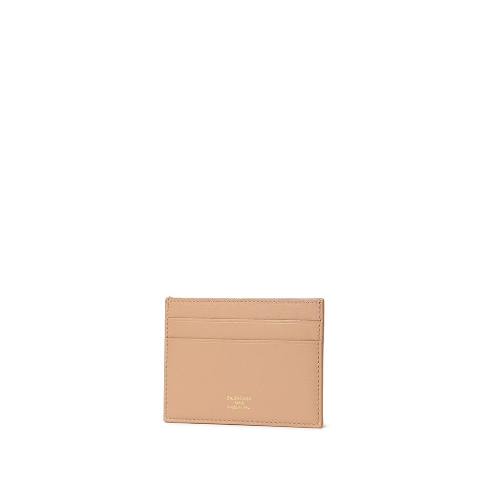Beige Leather Cardholder