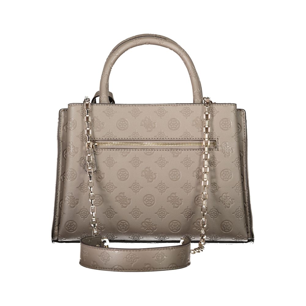 Hnědá polyethylenová kabelka