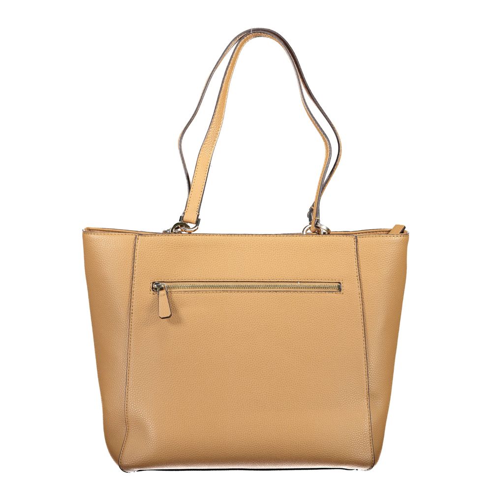 Hnědá polyethylenová kabelka